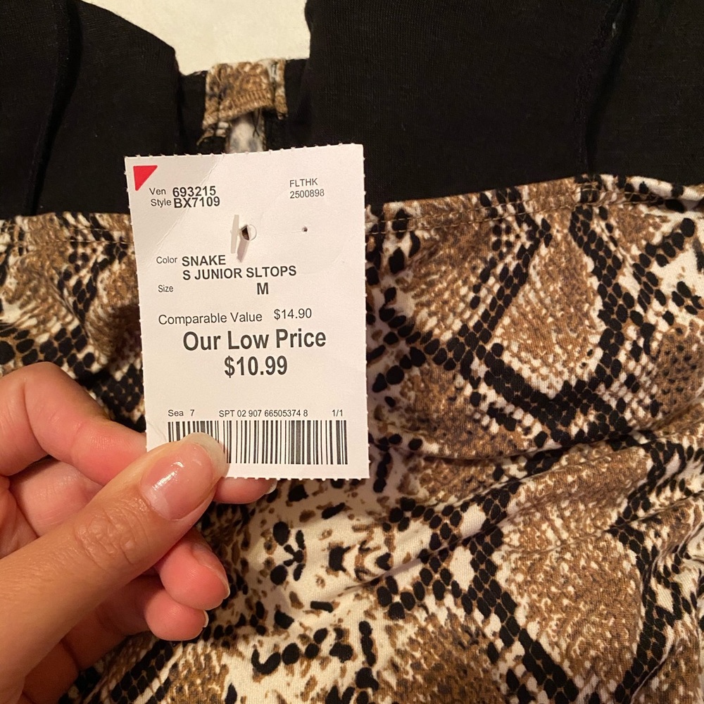 Snake print bodysuit